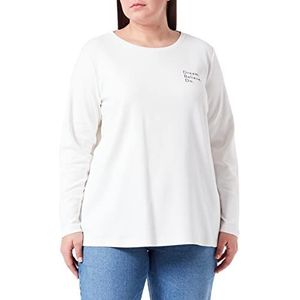 TRIANGLE dames shirt lange mouw, wit, 48