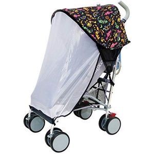 Dreambaby F284 Extenda-Shade® kinderwagen zonwering zonnescherm zonnedak universeel extra groot met zijbescherming, zwart