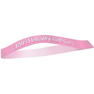 Unique Party - Verjaardag Verjaardag Meisje Roze, Veelkleurig (90619)