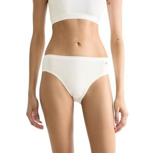 Sloggi - Midislip - Ondergoed - Zwart - 3 Stuks, Stretchkatoen, Hoge Tailleband