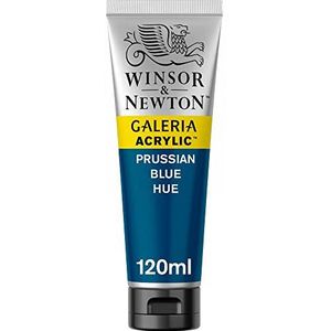 Winsor & Newton 2131541 Galeria acrylverf, hoge pigmentatie, lichtecht en verouderingsbestendig, romige vloeiende consistentie - 120ml Tube, Pruisisch blauw