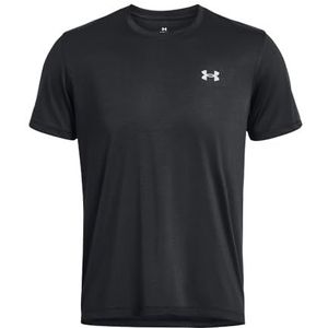 Under Armour Launch Tee, zwart/reflecterend, MD T-shirt, M-L voor heren, zwart/reflecterend, M-L