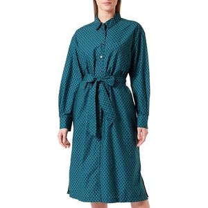 United Colors of Benetton dames jurk, donkerblauw met groene strepen 67v, M