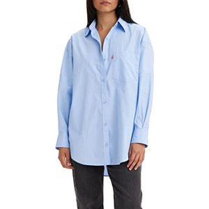 Levi's Nola Oversized Shirt dames Shirt, SERENITY BLUE, XXS