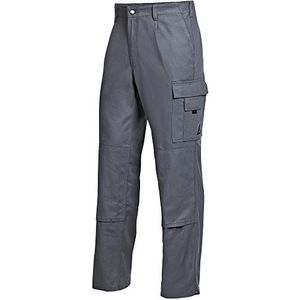 BP 1486-060-53-55 Werkbroek, met elastisch rugdeel, 300,00 g/m² puur katoen, donkergrijs, 55