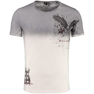 Key Largo Heren Melrose Hill Round T-shirt, Silver (1107), L, Zilver (1107), L