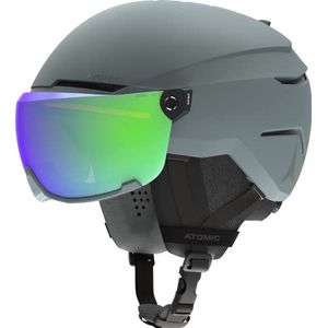 ATOMIC Savor Vision Stereo Skihelm met vizier, maximale schokdemping, Active Aircon ventilatiesysteem, hoogwaardige spiegeling voor helder zicht, 51-55