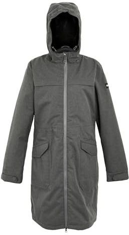 Regatta Womens Romine II geïsoleerde waterdichte jas - grijs Sky Marl/zwart - 12