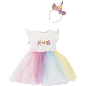 DeFacto Meisjesjurk, wit, 12-18 Maanden