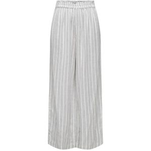ONLY Dames Onltokyo Hw Linen Blend Stripe PNT Noos, Bright White/Stripes: cub, XXL / 30L, wit (bright white), XXL / 30L