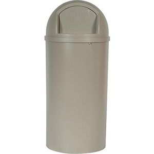 Rubbermaid Commercial Products FG817088BEIG afvalbak Marshal Classic van polyethyleen, 94,63 L, beige