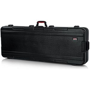 Gator Cases gevormde flightcase voor 76-toetsen keyboards met TSA-goedgekeurde sluitingen en verzonken wielen; (GTSA-KEY76)