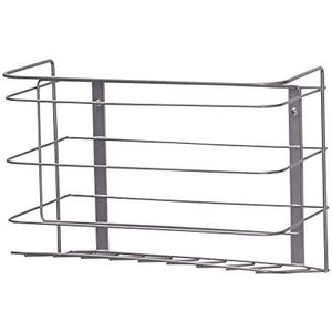 Household Essentials 1222-1 Dubbele mand Deur Mount Kabinet Organizer | Mounts to Solid Kabinet Deuren of muren