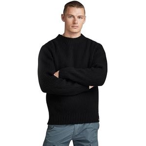 G-STAR RAW Essential R Knit, zwart (Dk Black D23731-d447-6484), S
