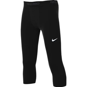 Nike Leggings jongens Pro Dri-Fit 3Qt Tight 24, zwart/wit, FJ6819-010, XS