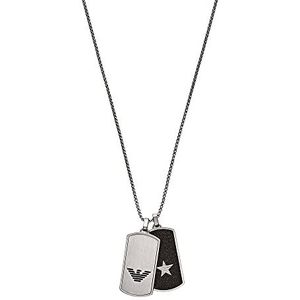 Emporio Armani roestvrijstalen honden tag ketting
