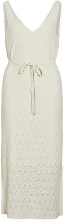 Vila Dames Viamalina V-hals S/L Midi Dress/Pb, berk, L