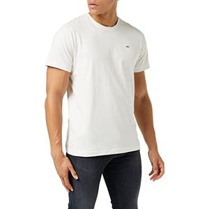 Tommy Jeans Heren korte mouwen gebreide tops, wit (white), 3XL
