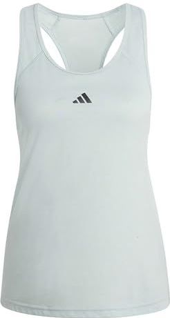 adidas Mujer Train Essentials Minimal Branding Racerback Tank Top, Wonder Sage, L