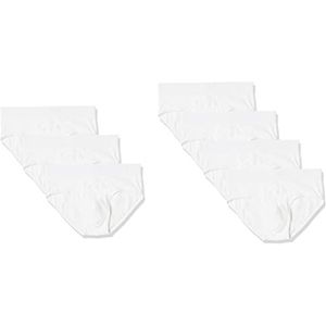 Amazon Essentials Katoenen jersey slip voor heren (verkrijgbaar in groot en lang), 7 stuks, wit, 3XL Plus