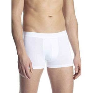CALIDA Boxershorts voor heren, katoenen code, elastische tailleband, wit, 56