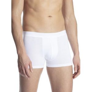 CALIDA Boxershorts voor heren, katoenen code, elastische tailleband, wit, 50