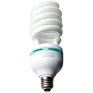 Walimex 16314 per spiraalvormige daglichtlamp 85 W - Daylight spiraallamp fotolamp spaarlamp, E27-fitting, 5500K daglicht, 85 W komt overeen met 450 W gloeilamp, voor softbox en reflector, wit