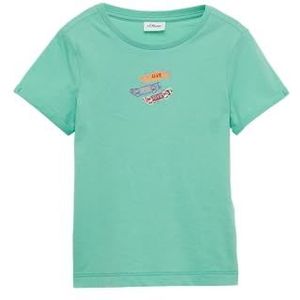 T-shirt - Motiefprint - Jersey - Ronde Hals - Kwartmouw