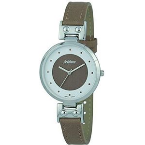 Arabians Dames analoog kwarts horloge met lederen armband DBA2244M