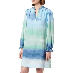 Noa Noa Dames LiannNN Dress, Print Blauw/Groen/Aqua, 32, Print blauw/groen/aqua, 32