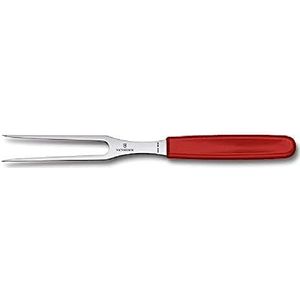 Victorinox, 5.2101.15B, Swiss Classic, Tranchiergabel, Extra scharfe Klinge, robuster Kunststoff-Griff, Rot, Made in Switzerland, Spülmaschinengeeignet