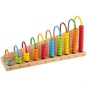 WOOMAX 49340: Leer op een leuke manier rekenen met dit educatieve houten spel voor kinderen vanaf 6 jaar
