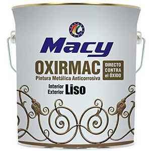 Oxirmac roestwerende lak, glad, glanzend, voor binnen en buiten, 4 liter, grijs