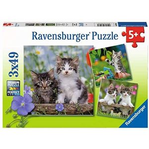 Puzzel Jonge Katjes (3x49 Stukjes) - Ravensburger