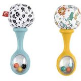 Fisher-Price Schud en Rammel Sambaballen, zintuiglijk speelgoed voor baby's vanaf 3 maanden, HMF34