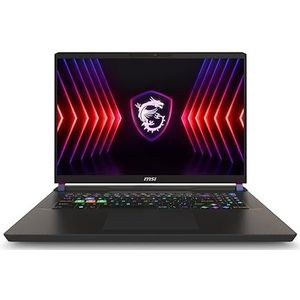 MSI Vector 17 HX A14VIG-616FR Intel® Core™ i9 i9-14900HX Laptop 43,2 cm (17") Quad HD+ 32 GB DDR5-SDRAM 1 TB SSD NVIDIA GeForce RTX 4090 Wi-Fi 7 (802.11be) Windows 11 Pro Zwart