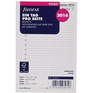 Filofax agenda pocket: Een dag per pagina 2016