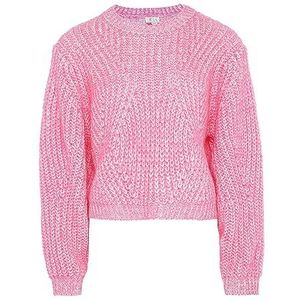 IZIA Casual trui met lange mouwen voor dames met ronde hals roze maat M/L, roze, M