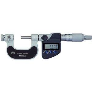 Mitutoyo 326-251-30 micrometer, verwisselbare spindelpunt, 0-25 mm