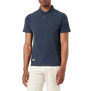camel active Poloshirt met korte mouwen in een tonaal streeppatroonenswear - Donkerblauw