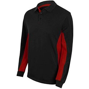 Velilla 105514 0/12 - zwart-rood M - poloshirt met lange mouwen, maat M