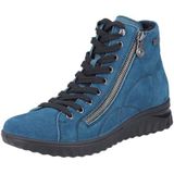 Rieker - Sneakers Hoog - Cyaan Blauw / Zwart