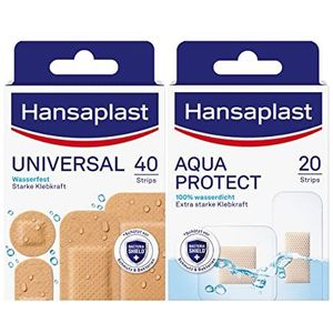 Hansaplast Aqua Protect Pansements étanches - 20 Pièces - Protection Sous La Douche Et à La Piscine