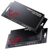 AV Access Professional UHD 4K60Hz (HDBaseT) HDMI-extender tot 70M (230ft), 4Kx2K@60/30Hz 1080P@120/60Hz HDR10 en 3D via Cat5e/6a/7, EDID-beheer + CEC, HDCP 2.2, 2-weg PoE + IR + RS232