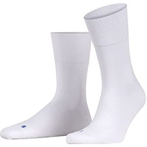 FALKE Uniseks-volwassene Sokken Run U SO Katoen Dun eenkleurig 1 Paar, Wit (White 2000), 51-52