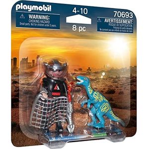 Playmobil 70693 DuoPack Velociraptor vs. Stroper,Multi kleuren