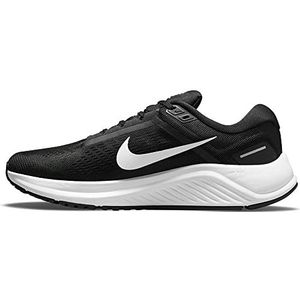 Nike Air Zoom Structure 24 Road Running Shoes voor heren, Zwart Wit, 46 EU