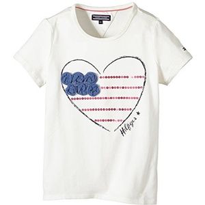 Tommy Hilfiger meisjes T-shirt HEART MINI CN KNIT S/S