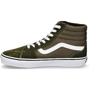 Vans Filmore Hi sneaker voor heren, groen (Suede Canvas Grape Leaf White), 42 EU