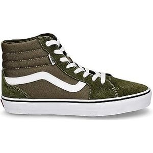 Vans Heren Filmore Hi Sneaker, Suede Linnen Druivenblad wit, 6.5 UK, Suede Linnen Druivenblad Wit, 40 EU